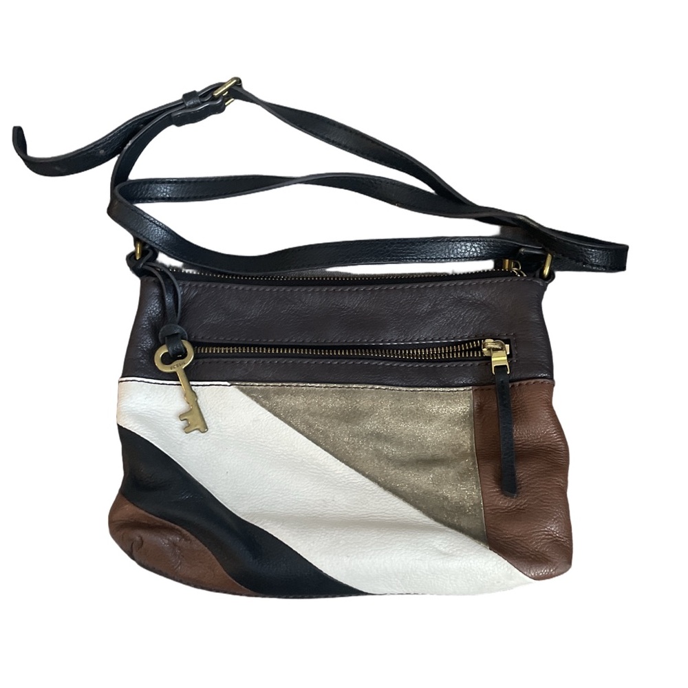 Fossil Multicolor Leather Crossbody Bag